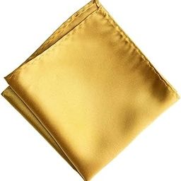 Light Golden Premium Mens Solid Micro Fiber Silk Satin Pocket Square Wedding Handkerchiefs-image-80