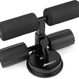 Boldfit Situp Bar For Home Gym Equipment For Home Workout Sit Up Assistant Bar For Sit Ups Abs Exercise Machine Home Exercise Equipment For Belly Fat Workout Portable With Strong Suction Base - Black-35