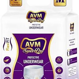 AVM Super Dry Protective Underwear Pull Up Adult Diaper M size (Medium) | Unisex | Waist (24" - 48" | 61-122 cms) Pack of 3 | High Absorption | Leakproof-picture-17