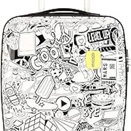 4 Wheel Inline Trolley Bag for Travel | Swag-On 53 Cms Polycarbonate Hardshellsided Small Cabin Luggage Bag | Suitcase for Travel | 4 Wheel Inline Trolley Bag for Travelling, White-picture-40