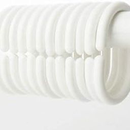 Feelings Bathroom Shower Plastic Curtain Liner Hook Hooks Rings - White (24 Pieces)-13