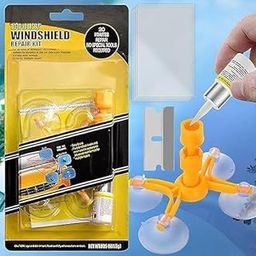 Windshield Repair Kit for Chips, Cracks, Bulls-Eye, Star-Shaped, Half-Moon, and Nicks-Car Window Glass Repair Tool Set for Quick and Easy Auto Windshield Scratch Fix and Polishing,150 Grams Pack of 2-picture-13