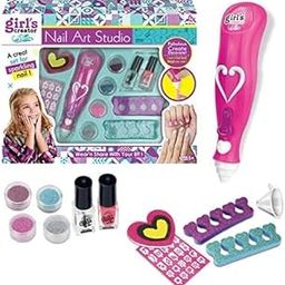 KIDDI CREATE Nail Art Studio Glitter Set for Girls (Ages 5-10) – Home Salon Nail Care & Party Kit with Sparkling Glitter Accents – Fun Nail Salon Game for Kids-image-35