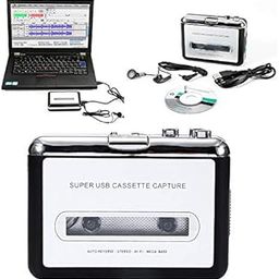 Old Tape Cassette Player with Mp3 Converter Recorder - Tape Old Cassette Audio Digitizer.-3
