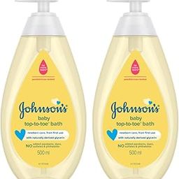 Johnson's Baby Bath Top To Toe Baby Bath For New Born Combo Offer Pack, 2 x 500ml-image-89