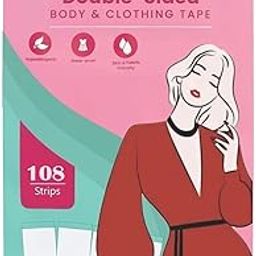 Strips Double Sided Tape for Fashion, Clothing and Body | All Day Strength Invisible Dress Tape for women | Gentle to stick on Skin and clothes | Transparent-image-95