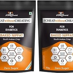 Kilobeaters Diabetics Friendly& Fitness Enthusiasts Vegan, No Preservative, Zero Grain & Zero Sugar South Indian Baked Nippat - (100 gm, Pack of 2)-image-18