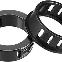 uxcell 10pcs 30mm Mounted Dia Cable Hose Snap Bushing Grommet Protector Black-picture-30