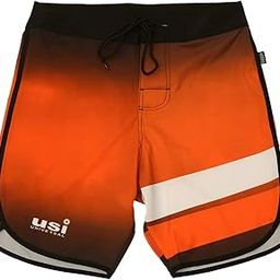 411PS Sublimated Physique Board Shorts, Fitness Shorts, Polyester Elastane Construction, Hook & Loop Fly (Size: S, Color: Orange)-picture-31