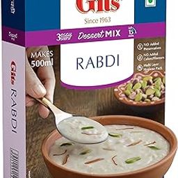 GITS Instant Rabdi Dessert Mix, Pure Veg, Flavors of Saffron and Cardamom, Indian Sweet and Dessert Ready Mix, 100g-image-54