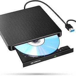 DETROVA External DVD Drive, External DVD/CD Drive, DVD Recorder CD/DVD-R Player, USB 3.0 & Type-C Cable, Compatible with Windows, Linux, Mac OS, Read & Write, Error Calibration, TYPE-C Connector, Prize DVD-R Included, Japanese Instruction Manual Included (English Language Not Guaranteed) (Black)-20