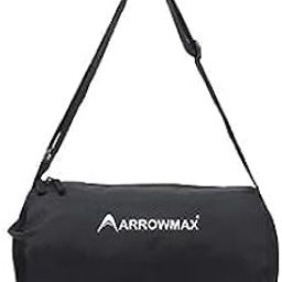 Polyester 12 Cms Gym Bag Travel Bag for Men Women Boys Girls Sports Duffle Swimming Bag (Black)-image-22