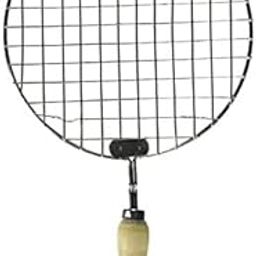 Shiv Stainless Steel Multipurpose Roaster Grill Tandoor papad Jali / Chapati Toast Grill/Paneer Tandoor Net/brinjal Roaster / Gas Stove Barbeque, Silver-image-33