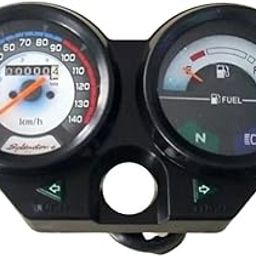 OHITO Motorcycle Speedometer Tachometer Liquaid Crystal Instrument Gauge Odometer with Fuel Meter Indicator compatible SPL PLUS (SPEDO1)-11