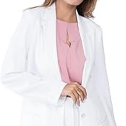 Single Breasted Full Sleeve Summer Blazers Formal Wear for Women, Polynosic Fabric (White)-image-66