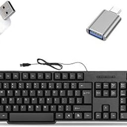 Mophonics Wired K20 Keyboard, C-OTG and USB LED .(Set of 3). Mophonics-17