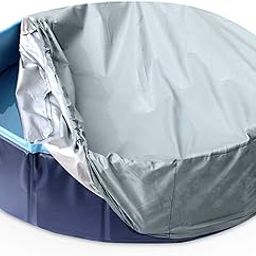 KOPEKS Accessories Cover for Foldable Pet Pool Collapsible Tub - Different (62 to 64 Inches, Grey)-image-38