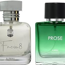 AJMAL FACIN8 EDP PERFUME 100ML LONG LASTING SCENT SPRAY Gift for Men +2 TESTER & Ajmal Prose Eau De Perfume Fougere Perfume Combo-42