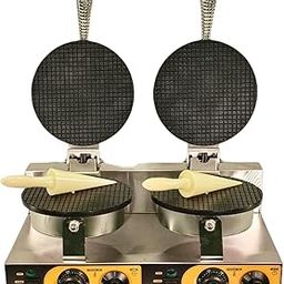 Andrew James 100% Food Grade Stainless Steel 2000W Automatic Timer Double Cone Waffle Maker, AAA+ Teflon Coated, Temperature Control, 220V/50Hz - 1 Year Warranty | Commercial For Industrial Use-24