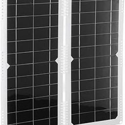BAZPUR MART® Outdoor Solar Panel, High Conversion Efficiency Portable Support 5V Output Solar Panel for Outdoor 12V Applications for Car Campers Boats Motors'$-picture-17