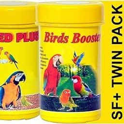 SF+ Twin Pack (Pack of 2, 50g+50g) Bird Booster, Breed Plus| Fortified With Vitamins, Boosts Metabolism, Folic Acid For Better Fertility, Improved Egg Production, Also Formulated For Better Growth, Releases Stress And Feather Growth Very Beneficial For Love Birds, Cockteils, Finches, Conures, Parrots, Macaws, Senegals, And Parrots-image-38