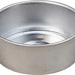 Pure Source India Aluminum Empty Tealight Holder, 100 Pieces, Silver, 40 x 16mm-26