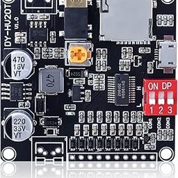 20W Voice Playback Module, PEMENOL DC 6-35V Sound Board USB Downloadable Music Player 24-bit DAC Output MP3 WAV Support TF Card 32GB Max for Broadcast Device Easter Present DIY-picture-11