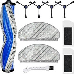 Vacuum Cleaner Accessories for Ecovacs N20 Pro/N20 Robot Replacement Vacuum Cleaner Accessories with1 Main Brush, 4 Side Brushes, 2 Mop Cloth, 2 Filters, 1 Cleaning Detailing Brush (10Pcs)-17