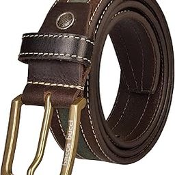 Men's Italian Woven and Cotton Elastic Braided for Men with Alloy Buckle Leather Belt-image-2