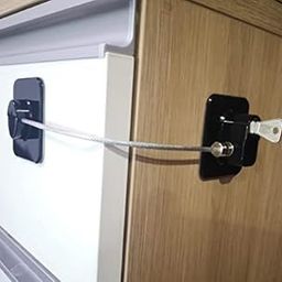 Matiko Safety Refrigerator Lock,Fridge Lock with Keys,Freezer Lock and Refrigerator Lock for Child Proof(Fridge Lock-Black 1Pack)-image-75
