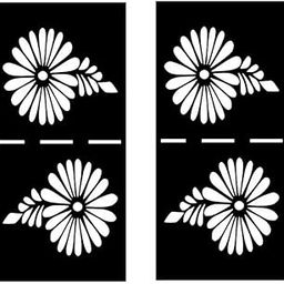 Floral Design Henna Stencil Template SS-196, Daisy Pattern for Body Art-image-99