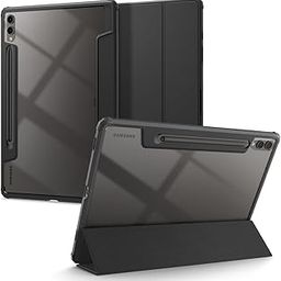 Spigen Ultra Hybrid Pro for Galaxy Tab S10 Plus Case / S9 Plus 12.4inch Full Cover Folio Case with Built in S Pen Holder, Kick Stand - Black-32