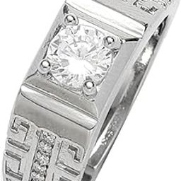 Anti Tarnish Everlasting Solitaire Finger Ring for Men | Stylish Durable Jewellery Accessories | Adjustable Rings for Man | Minimal Jewelry-image-43