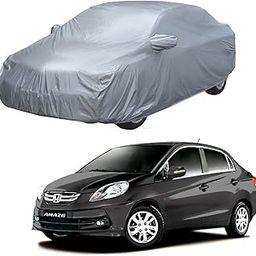 AutoRetail Car Body Cover for Honda Amaze (2016) with Mirror Pocket (Silver Matty)-image-46
