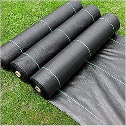 Singhal Premium Garden Weed Control Barrier Sheet Mat 1.20 Meter (4 Feet) x 10 Meter, Landscape Fabric 90 GSM Heavy Duty Weed Block Gardening Mat for Gardens, Agriculture, Outdoor Projects (Black)-image-43