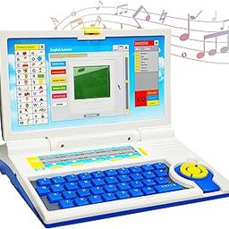 VGRASSP Educational Laptop Computer Toy for Kids with Mouse - 20 Activities English Learner Notebook with Games - Learn Alphabets, Words, Numbers and Music - Color As Per Stock-14