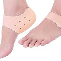 Silicone Gel Heel Pad Socks for Pain Relief-image-18
