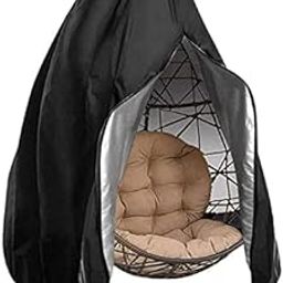 PRIME PIGEON Waterproof and Dust Protector Dual Swing Chair Cover Polyester Patio Hanging Durable Lightweight with Zipper Fits. Dual Seater (Medium)-image-43
