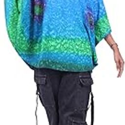 Women's Printed Tunic Kaftan, Short Caftan Top| Free Size-image-80