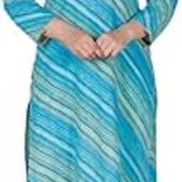 Blue Straight Kurta Set for Women | Soft Cotton Kurta set for Ladies | Leheriya Print Women's Kurta Set | Women Kurta Set for Office or Casual Wear [TP2220S-38] M Size-image-13