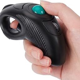 BrianyTrade Wireless USB Handheld Finger Trackball Mouse with Laser Pointer-21