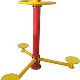 Body Maxx Outdoor Fitness Triple Twister Exercise Station, Heavy Duty GI Pipe Construction, Assorted color-17