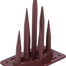 SPIKESTORE Bird Control Pigeon Spikes Set of 5 Spikes with 2 Inch Width 4 Inch Height 3 Inch Length Double-Sided Tape (Color - Brown)-image-81