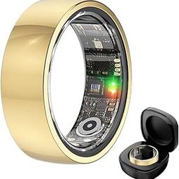 Smart Ring Fitness Tracker Ring for Men/Women Smart Rings with Calories/Heart Rate/Blood Oxygen/Sleep Monitoring with NO App Subscriptionwith Charging Casefor Android 6.0+/iOS 11.0+(GOLD 13#)​-picture-25