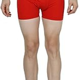 Plain Long Trunk for Mens - 100% Cotton - Underwear in Colors (Black, Red, Purple, Navy Blue, Royal Blue & Grey) & Sizes S, M, L, XL & XXL with Regular Rise & Elastic Waistband-1