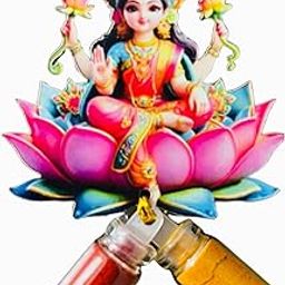ARC Haldi Kumkum Decorative Gift Set–MDF Wooden Pink Lotus Laxmi Devi ji with Fridge Magnet & Mini Bottles Filled with Haldi&Kumkum | Ideal for Return Gifts,Festivals&Traditional Functions–Pack of 12-image-36
