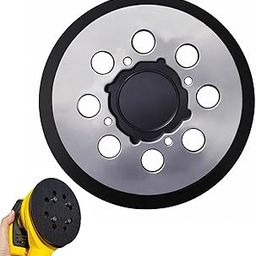 5 Inch 8 Hole Aluminum Alloy Replacement Sanding Pad for Dewalt DWE6423/6423K, DWE6421/6421K, DWE6421-B2, DWE6421-B3, DWE6421-BR, DCW210B Hook and Loop Sander Backing Pad - 1 Pack-image-58