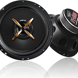 FABTEC 6.5Inch Coaxial 3way Component Speaker for Car 640w Peak Power Bass woofer 4ohm Black(Set of-2)-17