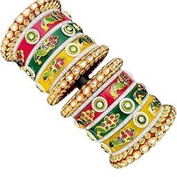 Multicolor Chooda set for Women, Bridal Bangles-image-17