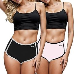 Panty for Women Ladies, Girls Underwear Shorts Comfortable Breathable Antibacterial Cotton Side Cut Hipster Ladies Panties Stretch Boxer Brief (Combo Pack)-image-89